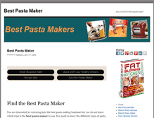 Tablet Screenshot of bestpastamaker.org